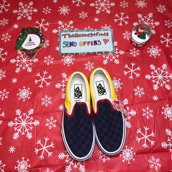 Checkerboard Slip On Vans - Picture 7 of 8